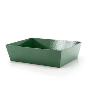 Solid Hamper Tray 37x29Wx10Hcm Pk/10 - Hunter Green