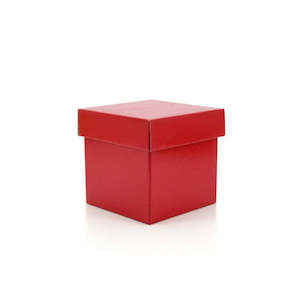 Cube Gift Box w/Lid 14Sqx14Hcm Pk/10 - Red