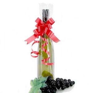 Oceans Boxes Bags Liquor Boxes Bags: Cello Scallop Top Wine Bag w/Bottom Gusset 14.5Wx37Hx8Gcm Pk/100 - Clear