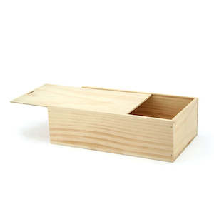 Oceans Boxes Bags Liquor Boxes Bags: Wooden Wine/Champagne Bottle Slider Double 33Lx18Wx9.1Hcm - Natural (SLDC)