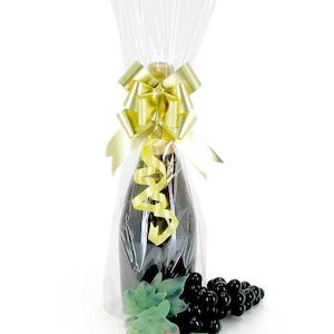 Oceans Boxes Bags Liquor Boxes Bags: Cello Champagne Bag w/Bottom Gusset 19Wx40Hx8Gcm Pk/100 - Clear