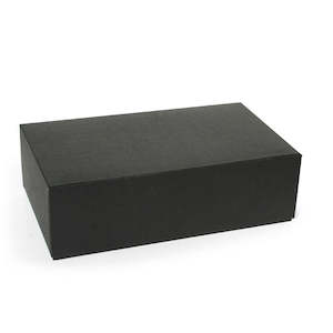 Oceans Boxes Bags Liquor Boxes Bags: Wine Gift Box Double 32.5Lx18.5Wx10Hcm Pk/5 - Black