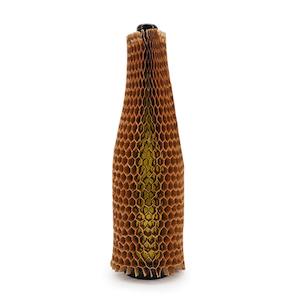 Paper Honeycomb Wine Bottle Sleeve 35cm Long Pk/50 - Natural