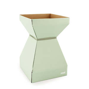 Oceans Boxes Bags Mod Vases: MOD Square Vase Medium 17.5Sqx27Hcm Pk/10 - Soft Green