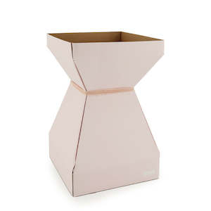 MOD Square Vase Medium 17.5Sqx27Hcm Pk/10 - Soft Rose Pink