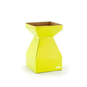 MOD Square Vase Small 14Sqx22Hcm Pk/10 - Yellow