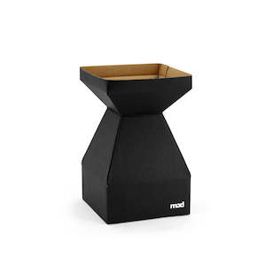 MOD Square Vase Small 14Sqx22Hcm Pk/10 - Black