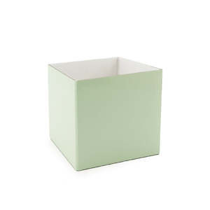 Solid Colour Posy Box 13Sqx12Hcm Pk/10 - Soft Green
