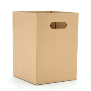 Oceans Boxes Bags Posy Boxes: Cardboard Tall Square Box 17.5Sqx25Hcm Pk/10 - Brown