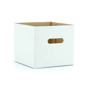 Oceans Boxes Bags Posy Boxes: Cardboard Square Box 15Sqx15Hcm Pk/10 - White