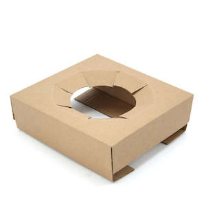 Oceans Boxes Bags Posy Boxes: Insert for Gloss Box w/Flap 20.5Sqcm Pk/10 - Natural (10-CARDBOARD-3)