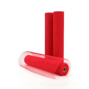 Natural Jute Mesh 53cmx9m - Red