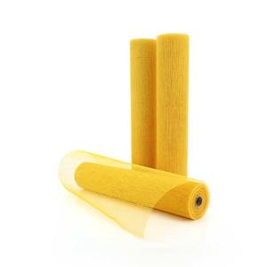 Oceans Fabric Floral Wrap Natural: Natural Jute Mesh 53cmx9m - Yellow