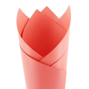 Pearlwrap Sheet 60x50cm (60mu) Pk/50 - Coral Rose/Coral Rose