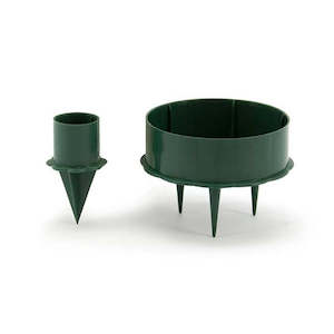 Oceans Accessories Holders: Oasis Plastic Candle Holder 25Diamm Pk/10 - Green