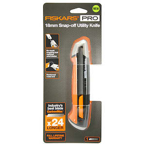 Oceans Accessories Tools: Fiskars Snap-Off Utility Knife 18mm - Orange/Black