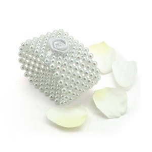 Oceans Accessories Wedding Corsage: Pearl Bracelet Large 4cm Wide - White (62403)