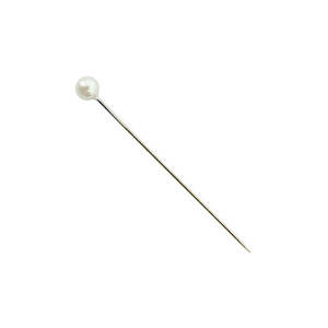 Oceans Accessories Wedding Corsage: Round Pearl Corsage Pin 40mm Pk/144 - White (6225)