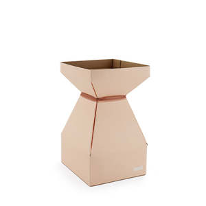 Direct: MOD Square Vase Small 14Sqx22Hcm Pk/10 - Light Apricot