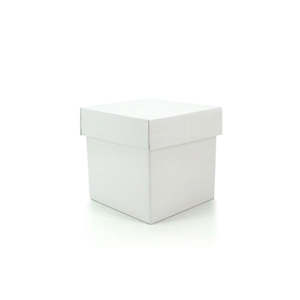 Cube Gift Box w/Lid 14Sqx14Hcm Pk/10 - White