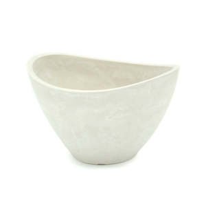 Stonefusion Ship Vessel Small 20Lx15Wx12Hcm - White