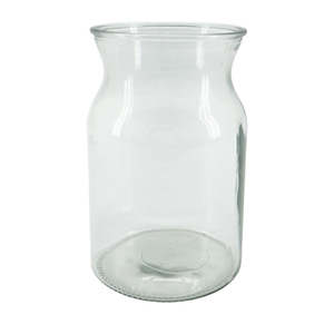 Direct: Glass Milk Jug Vase 12.4TDx12.76BDx20Hcm - Clear