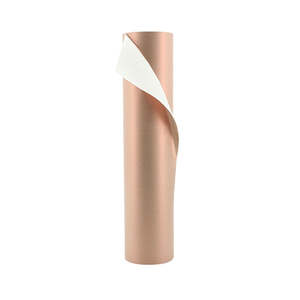 Kraft Paper Metallic Colour Roll 59cmx100m (100gsm) - White/Rose Gold