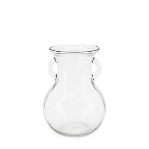 Glass Lily Vase w/Ear 11.5TDx15Wx20Hcm - Clear