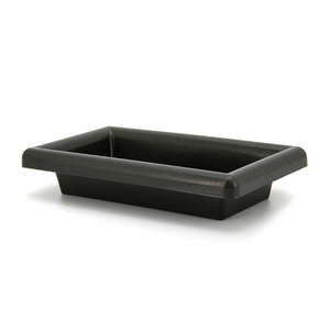 Oceans Containers: Plastic Rectangular Arrangement Tray 25Lx18.5Wx5Hcm - Black