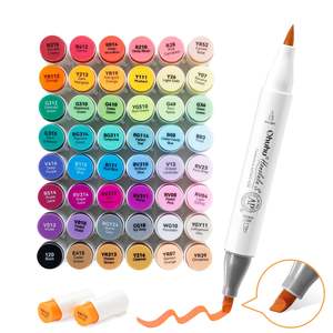 Alcohol Based Markers: Ohuhu Honolulu S 48 Colours Dual Tip Alcohol Art Markers