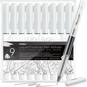 Pens: Ohuhu Liquid Fineliner Drawing Pens: 9 Sizes