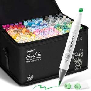 Honolulu: Ohuhu Honolulu 168 Colours Dual Tip Alcohol Art Markers