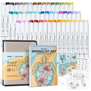 Ohuhu x Jade Summer Limited Edition Colouring Set, Honolulu B 48 Colours Alcohol&hellip;