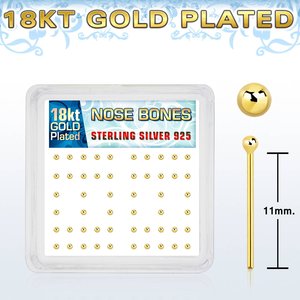 Products: Rose Gold Plated 925 Sterling Silver Endless Nose Hoop