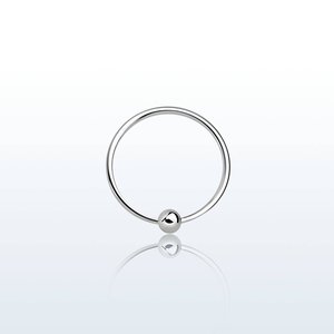 Products: 925 Silver Seamless Nose Hoop with Balinese wire design