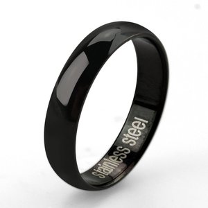 Products: Wide Steel Signet Ring