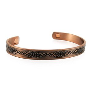 Products: Copper Bracelet - KCB289- Thin Shiny Koru