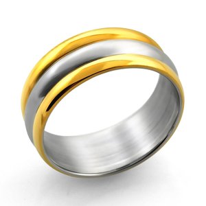Products: Black Steel Wide Ribbed Ring