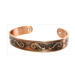 Copper Bracelet - KCB289- Thin Shiny Koru
