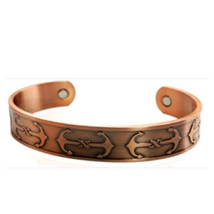 Copper Bracelet- KCB157- Two toned Aztec