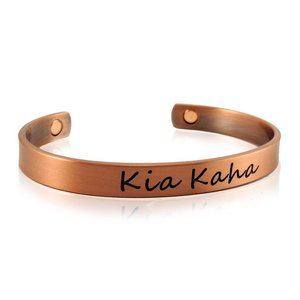 Copper Bracelet - KCB189- Two Toned Linear