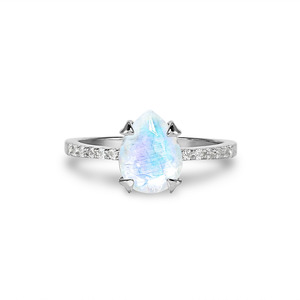 Aurore – Moonstone ring 925 sterling silver