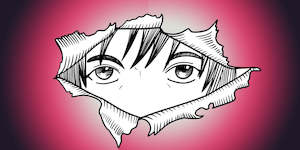 Diamond Painting - Anime -  Peeking Through