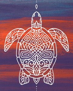 Peel Painting: Peel Painting - Turtle