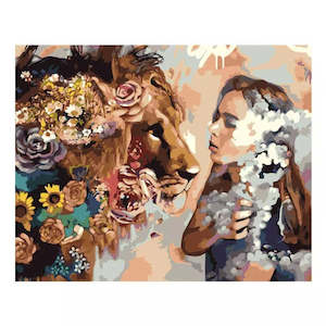 Made To Order Flowers: Paint by Number - Flowery Lion