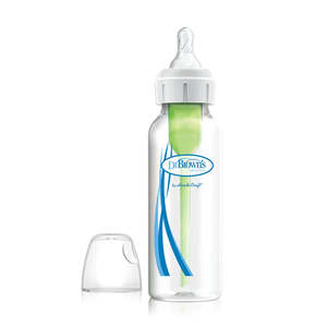 Dr Browns: Dr Brown's Options+ Anti Colic Bottle Narrow Neck with Level 1 Teat, 250ml 1 pack