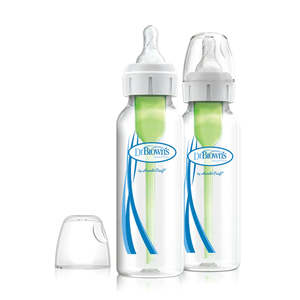 Dr Brown's Options+ Anti Colic Bottle Narrow Neck with Level 1 Teat, 250ml 2 Pack