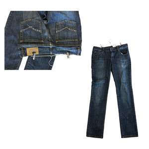 Jackets: DOLCE AND GABBANA dark wash low rise jeans R0825