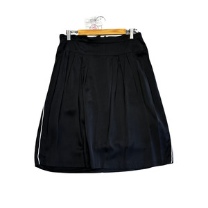 DRIES VAN NOTEN black Rayon MIdi Skirt P1124