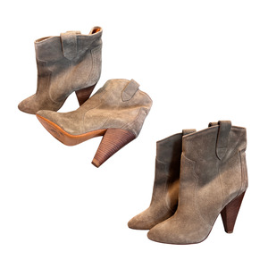 The Vintage Edit: ISABEL MARANT ETOILE suede boots heels Y0625